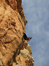 Climbing on Archidona Upper Crag